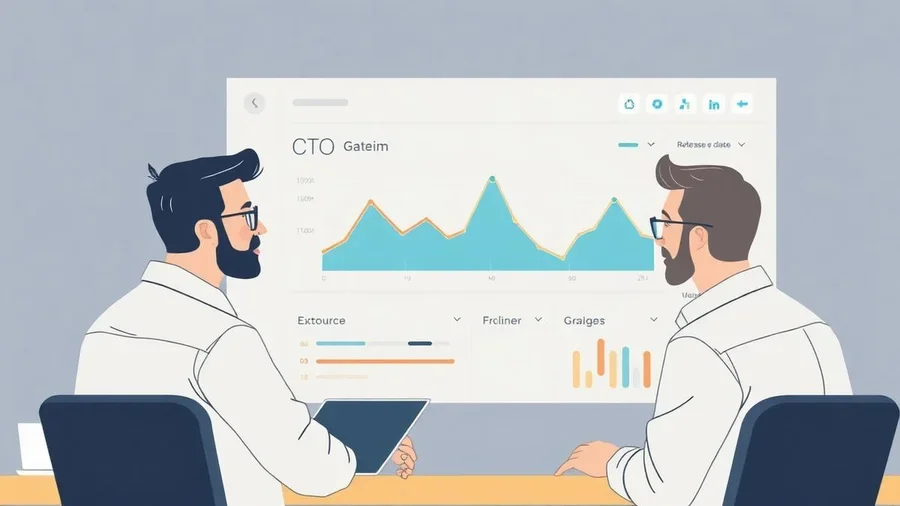 CEO e CTO che osservano il rallentamento del rilascio software